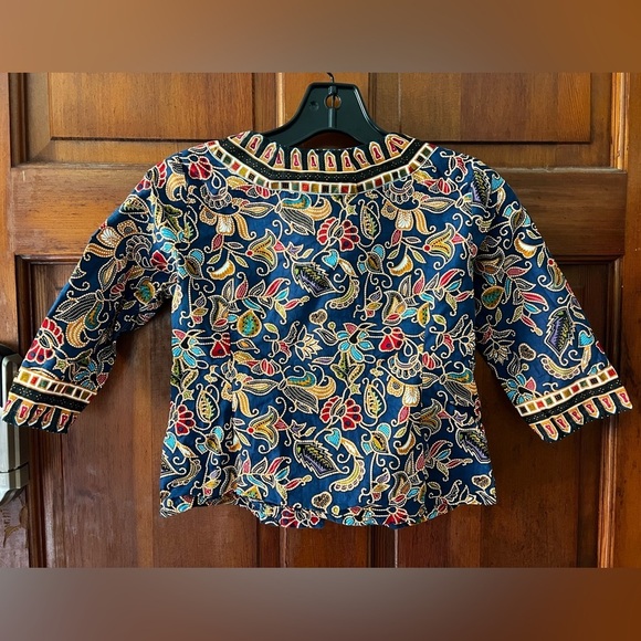 Vintage Kids Outfit Two Piece Set Traditional Top & Skirt Singapore Asian Boho - Picture 11 of 14